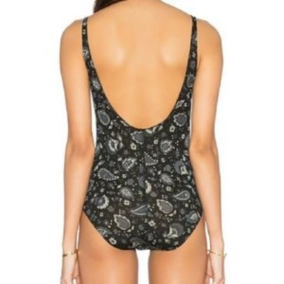 NWT Free People Paisley Print Scoop Back Bodysuit - Picture 5 of 5